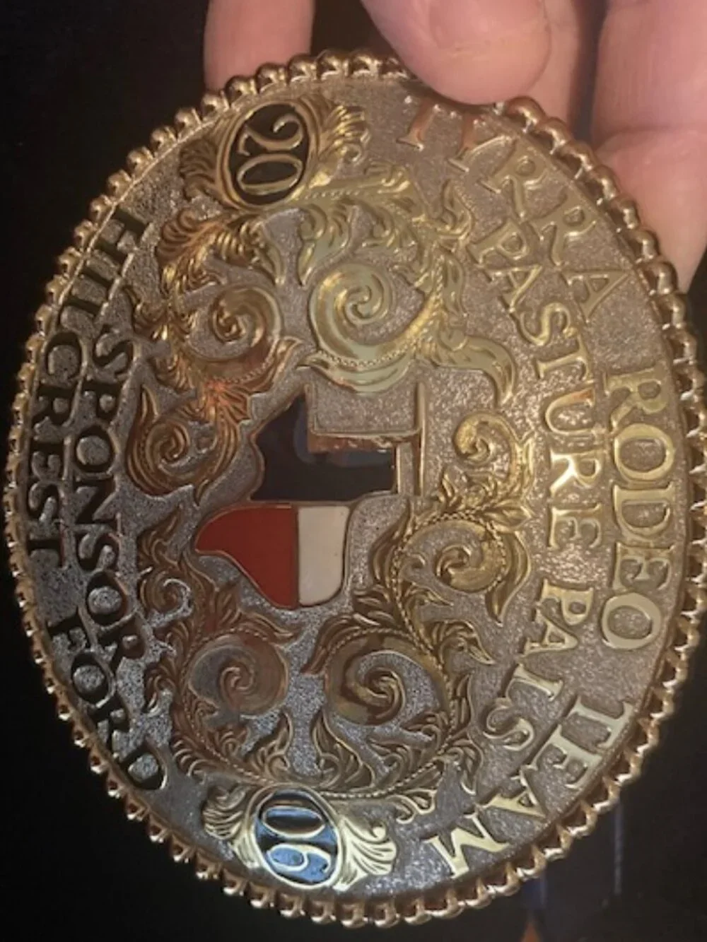 Beautiful Rodeo Belt Buckle from 'Montana Silversmiths' (2006)